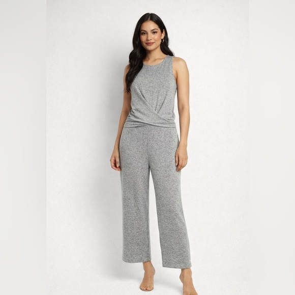Banana Republic Heather Gray Sleeveless Jumpsuit - Picture 2 of 14